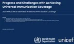 WUENIC Progress and Challenges