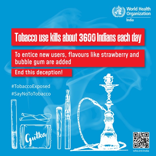 To entice new users, strawberry and bubble gum flavours are added to tobacco and nicotine products