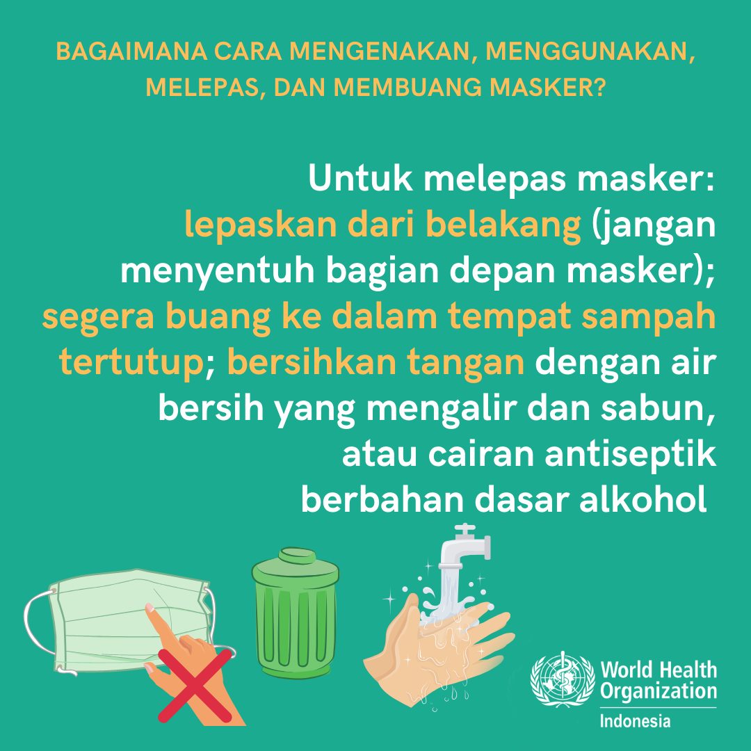 6 To remove the mask