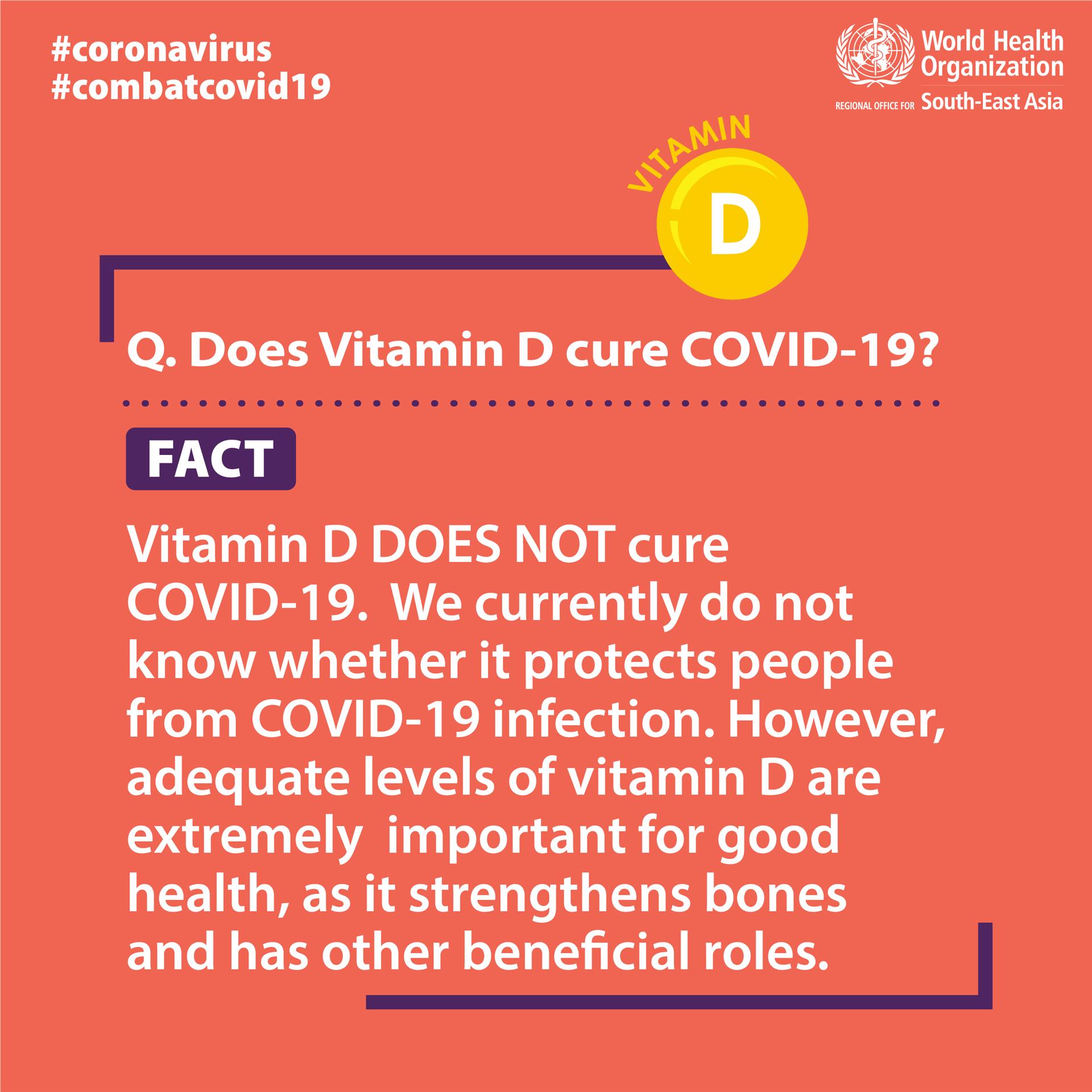 Covid19 Fact or Fiction - Vitamin D Covid19 Fact or Fiction - Vitamin D